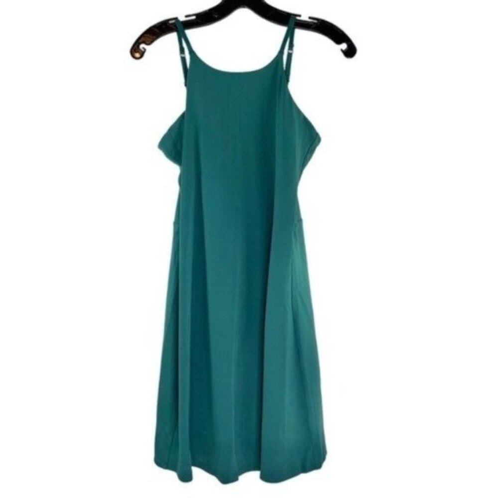 Girlfriend Collective Juliet Mini Active Dress in Green